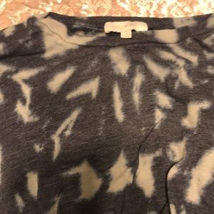 Anthropologie eri $ ali long sleeve dolman sweatshirt in blue tie dye